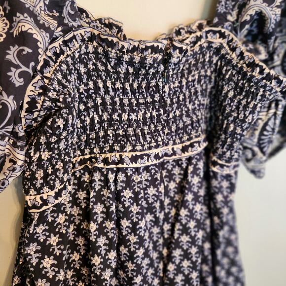 Sea New York $346 Jasper Mini Dress with Puff Sleeves size Medium - Picture 10 of 12